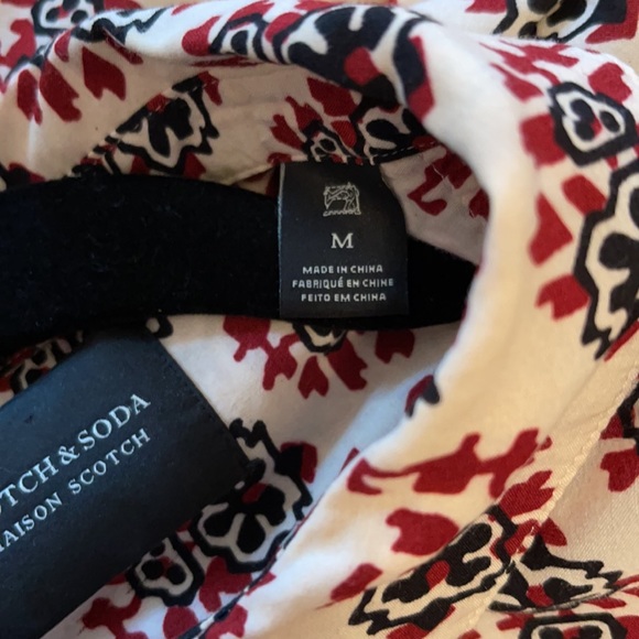 Scotch & Soda print drop shoulder size Medium button shirt - Picture 4 of 7